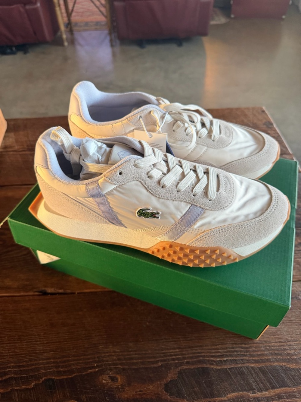 NIB Free People Lacoste L-Spin EVO Sneaker